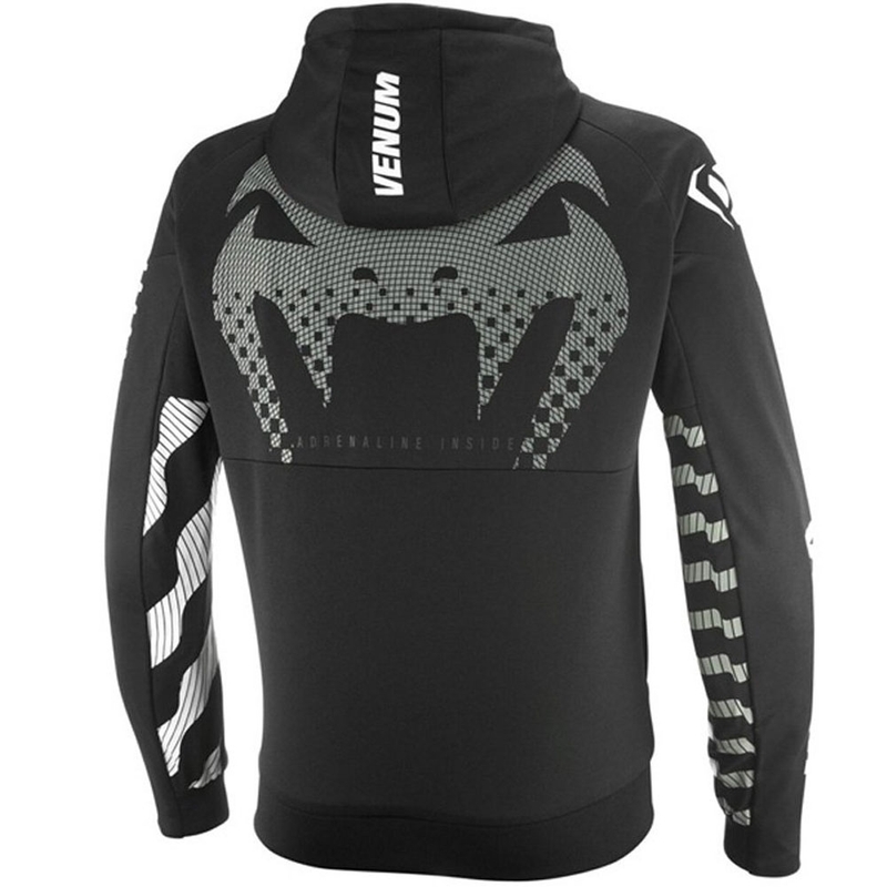 Felpa da motociclista IXON Venum Touch-R nero-antracite-bianco