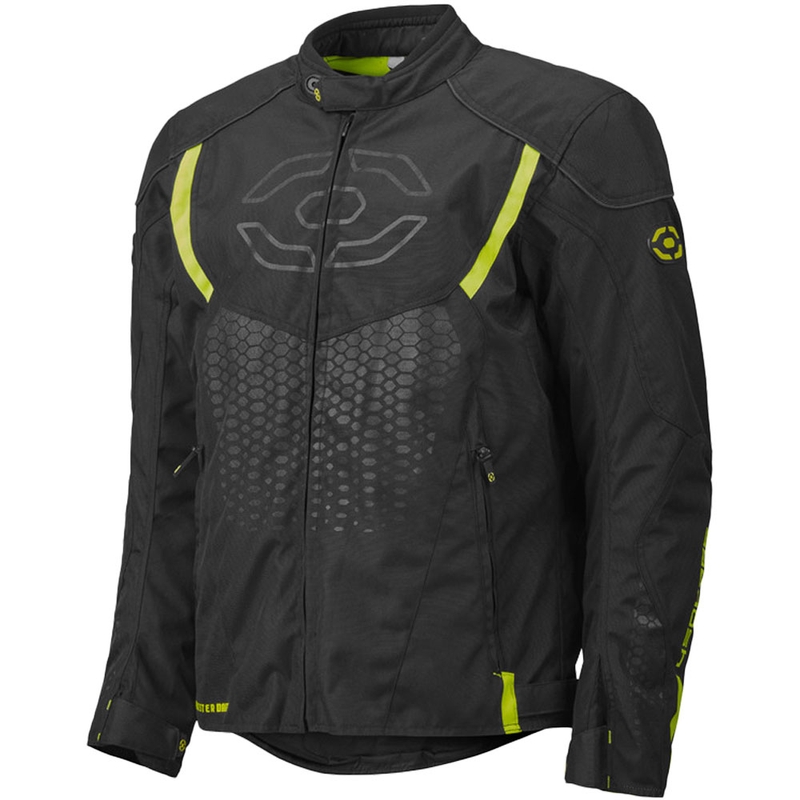 Giacca da moto 4SQUARE Sportster Dart nero-giallo fluo