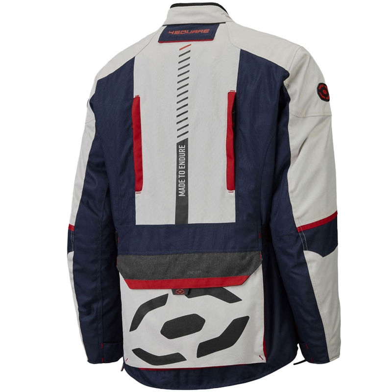 Giacca da moto 4SQUARE Trailer Craft bianco-blu-rosso