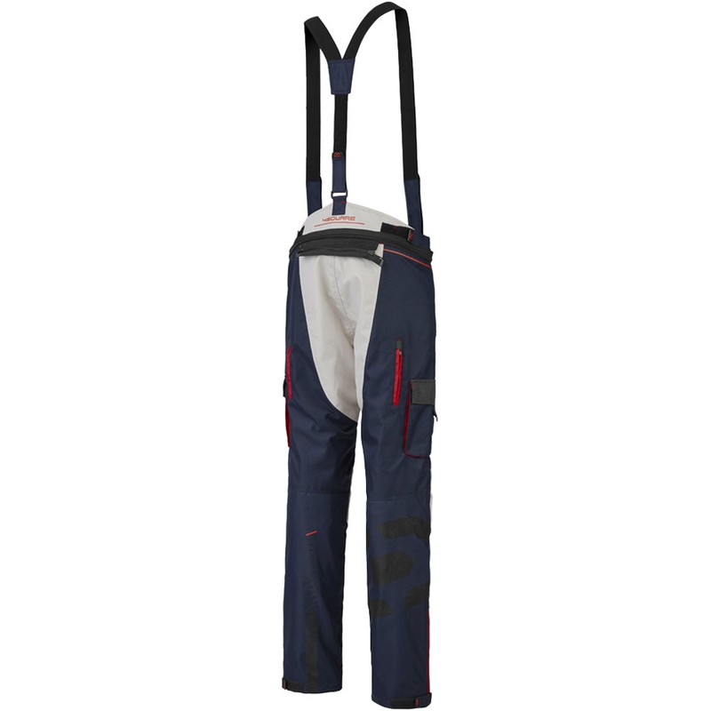 Pantaloni da moto 4SQUARE Trailer Craft bianco-blu-rosso