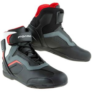 Stivali da moto Forma Stinger EVO Flow nero-rosso-bianco-grigio