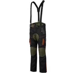 Pantaloni da moto 4SQUARE Trailer Craft color kaki-arancio