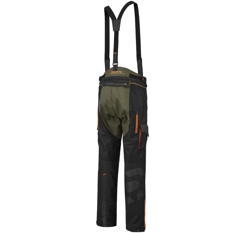 Pantaloni da moto 4SQUARE Trailer Craft color kaki-arancio