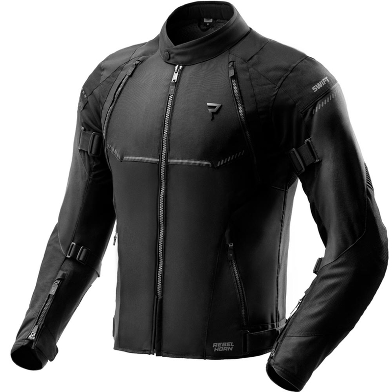 Giacca da motociclista Rebelhorn Swift nera