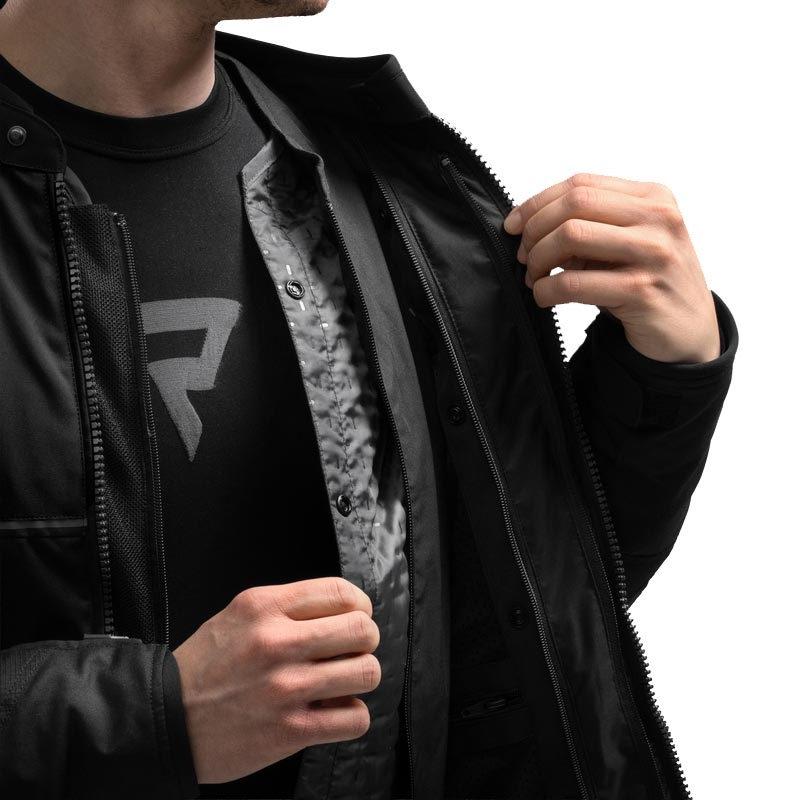 Giacca da motociclista Rebelhorn Swift nera