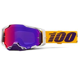 Occhiali da motocross 100% Armega Difenbak con plexiglass viola