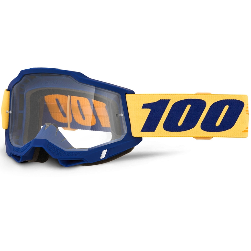 Occhiali da motocross Desoto 2 ACCURI 2 con plexiglass trasparente, 100% accurati.