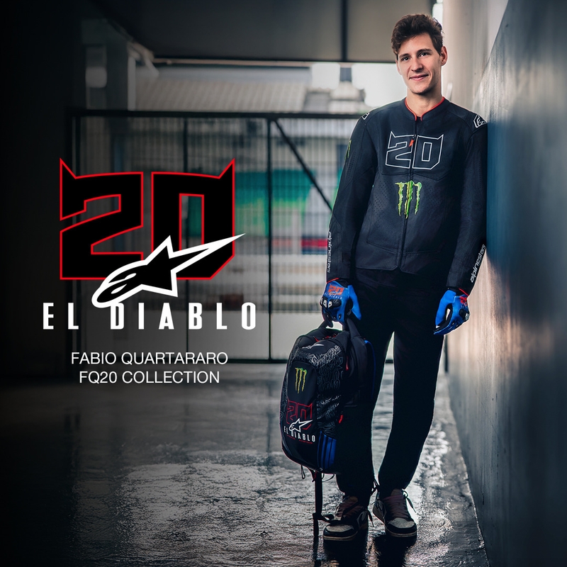 Zaino Alpinestars City Hunter V2 FQ20 Monster Collection Nero-Rosso Fluo-Blu-Verde 22 L