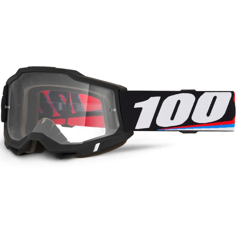 Occhiali da motocross ACCURI 2 Magnus con plexiglass trasparente, 100% fedeli all'originale.