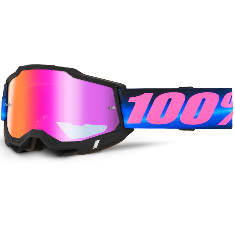 Occhiali da motocross ACCURI 2 Superdome con plexiglass rosso, 100% fedeli all'originale.