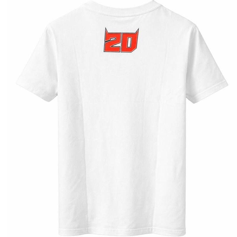 T-shirt Ducati Fabio Quartararo 20 Colorful Pattern bianca