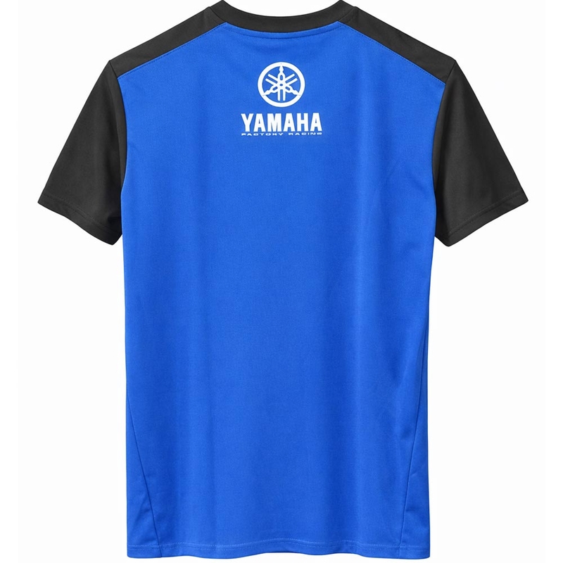 T-shirt Yamaha White Tape blu