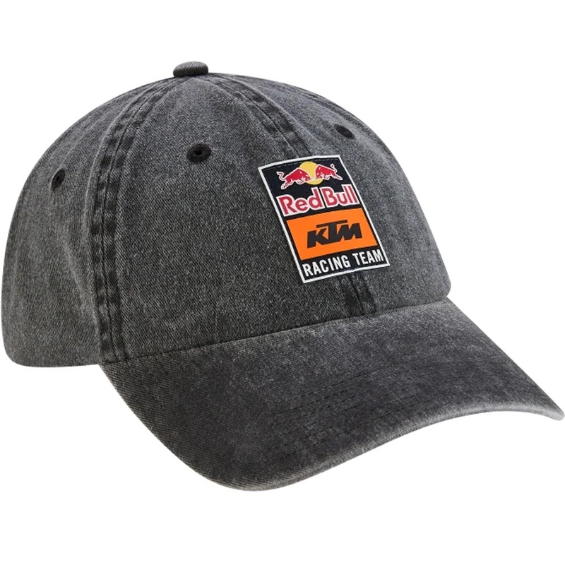 Cappellino da corsa KTM Red Bull Racing, colore nero lavato