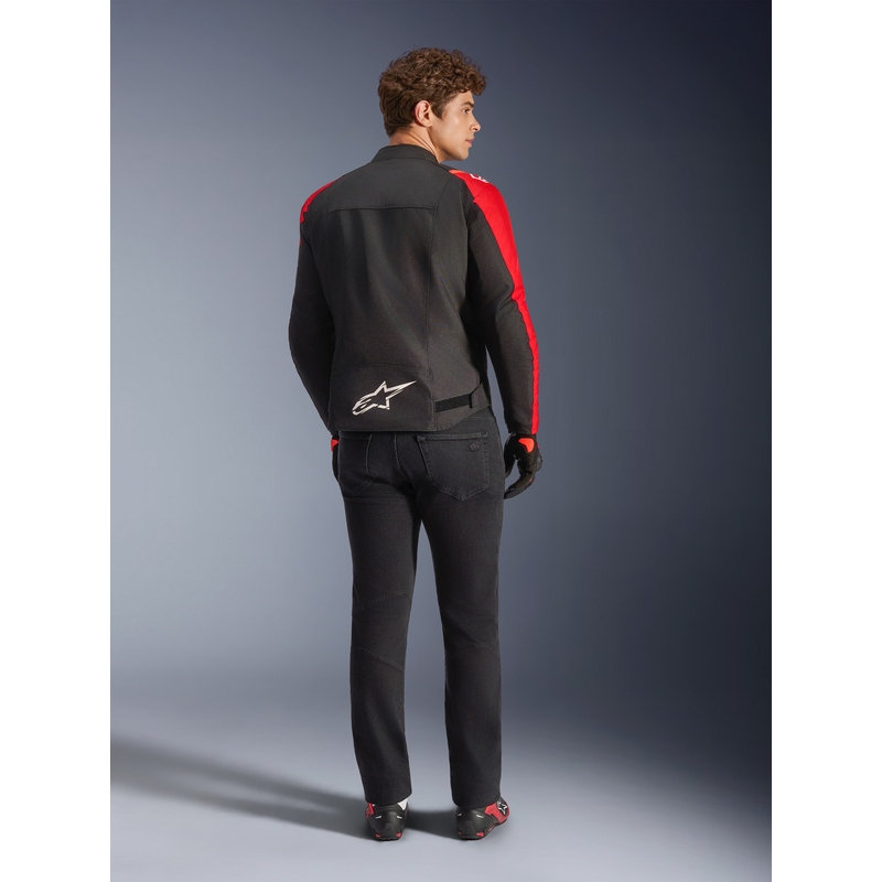 Giacca da moto impermeabile Alpinestars T-SPS 2 rosso-nero-bianco
