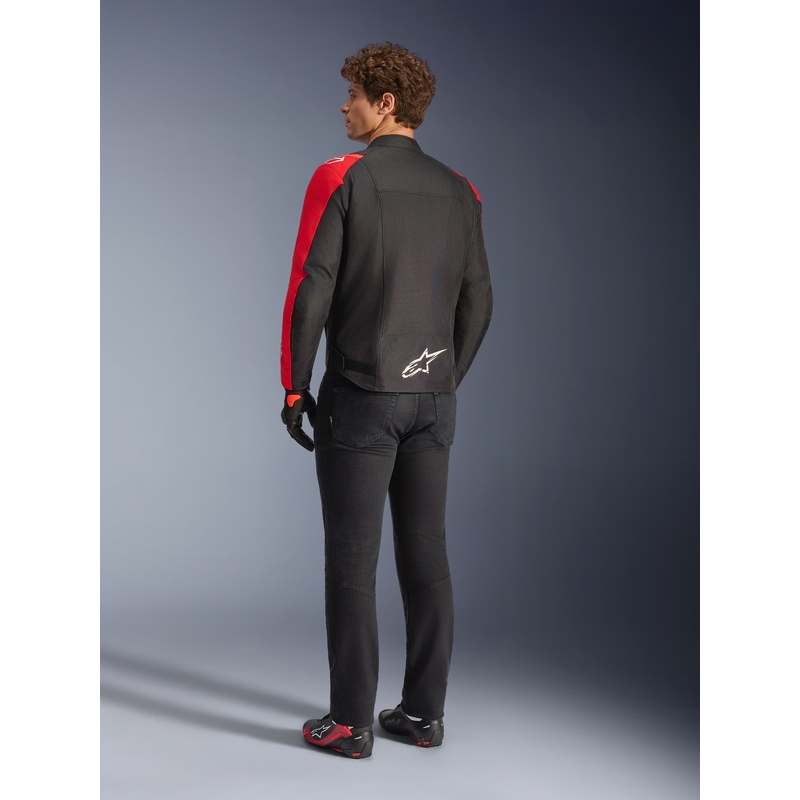 Giacca da moto impermeabile Alpinestars T-SPS 2 rosso-nero-bianco