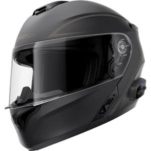 Casco da moto apribile con auricolare SENA Outrush R nero opaco