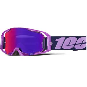 Occhiali da motocross 100% ARmatic Toyoto con plexiglass viola