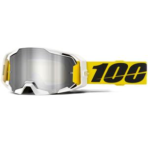 Occhiali da motocross Valera ARmatic 100% con plexiglass argentato