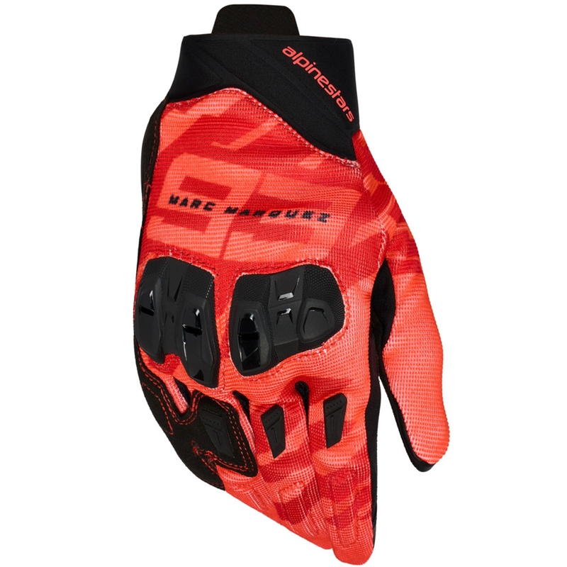 Collezione di guanti da moto Alpinestars SP X 1 MM93 rosso fluo-rosso-nero