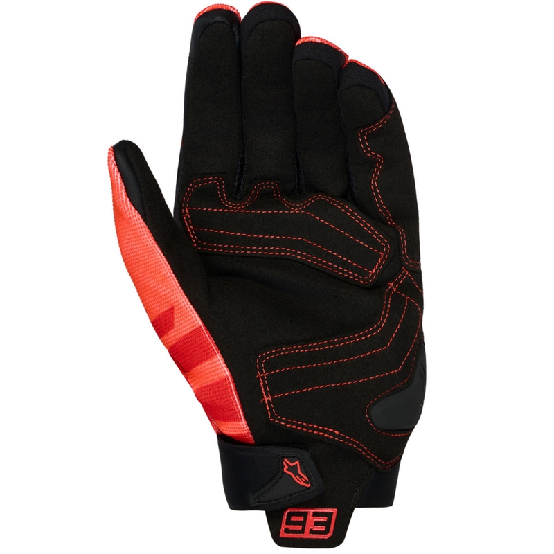 Collezione di guanti da moto Alpinestars SP X 1 MM93 rosso fluo-rosso-nero