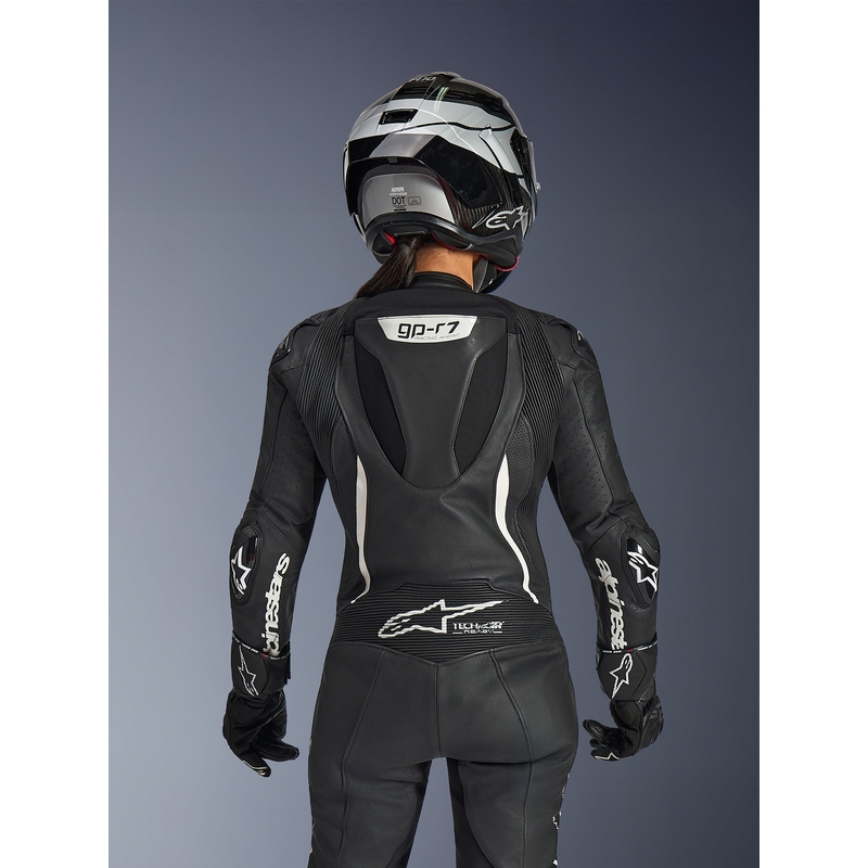 Tuta da moto intera in pelle Alpinestars Stella GP-R7 da donna, nera