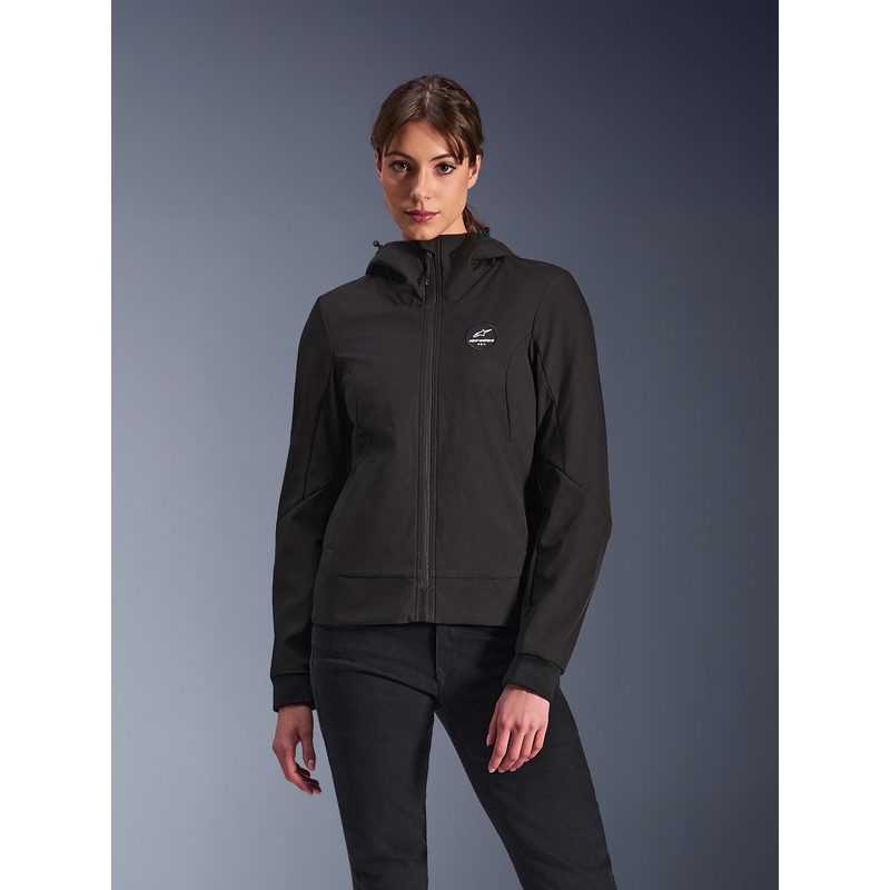 Giacca da moto da donna Alpinestars Stella Radium Tech Hoodie nera