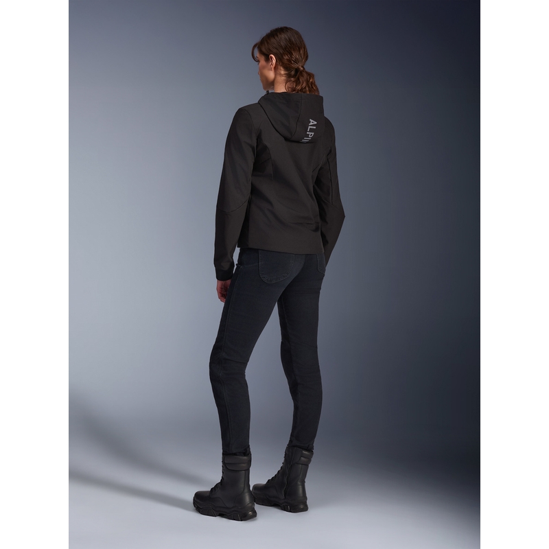 Giacca da moto da donna Alpinestars Stella Radium Tech Hoodie nera