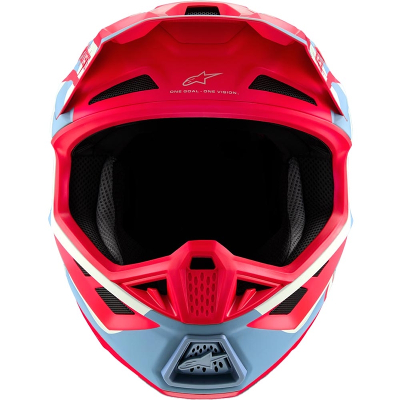 Casco da motocross Alpinestars Supertech S-M7 edizione limitata Beast Coast grigio-nero-arancione