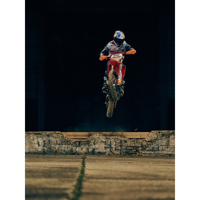 Casco da motocross Alpinestars Supertech S-M7 edizione limitata Beast Coast grigio-nero-arancione