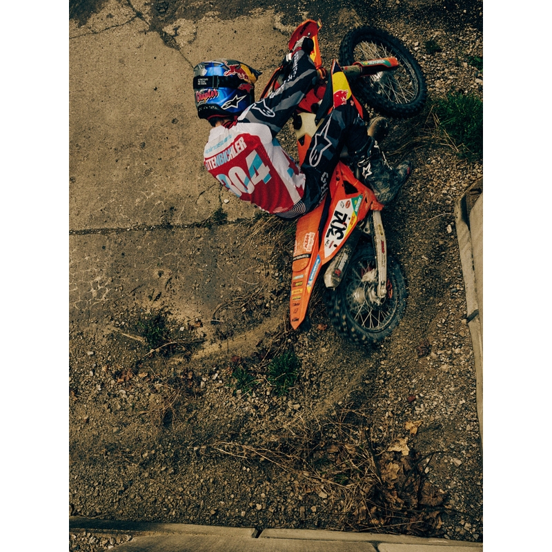 Maglia da motocross Alpinestars Techstar edizione limitata Beast Coast grigio-nero-arancione