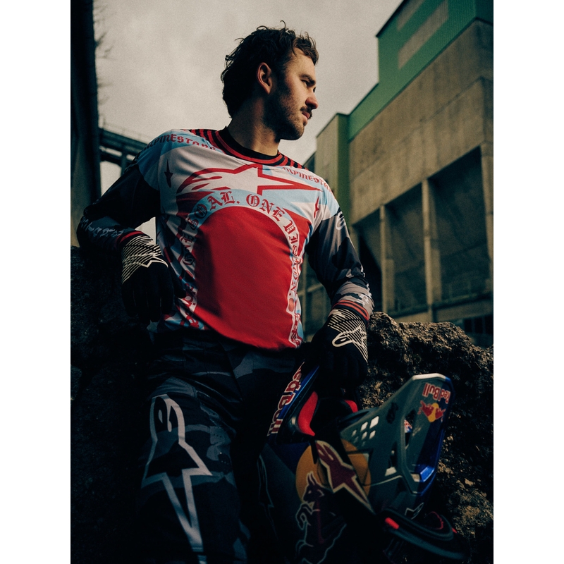 Maglia da motocross Alpinestars Techstar edizione limitata Beast Coast grigio-nero-arancione