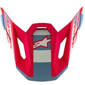 Visiera per casco da moto Alpinestars Supertech S-M7 edizione limitata Beast Coast, grigio-nero-arancione