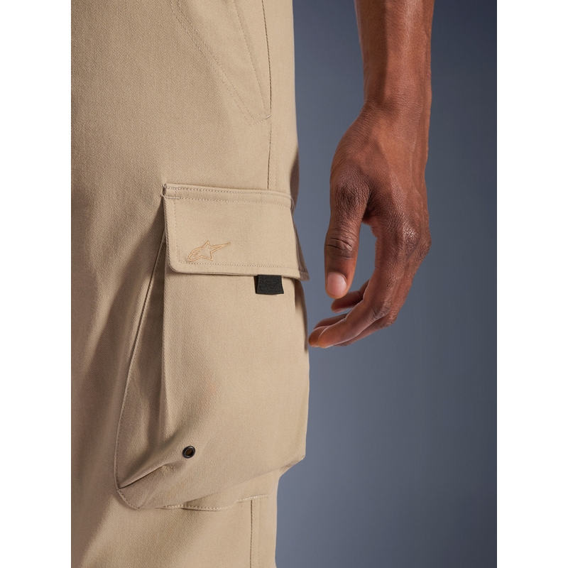 Pantaloni da moto cargo Alpinestars Flex-AST beige chiaro