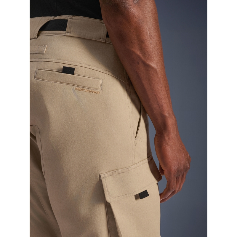 Pantaloni da moto cargo Alpinestars Flex-AST beige chiaro