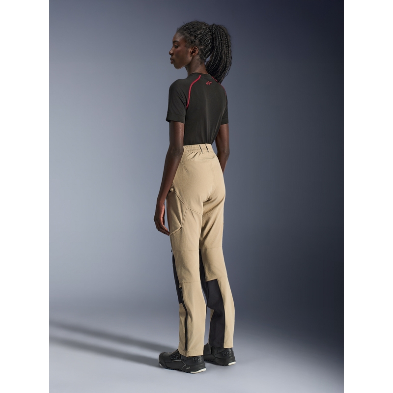Pantaloni da moto da donna Alpinestars Stella Explore AST, marrone chiaro-nero