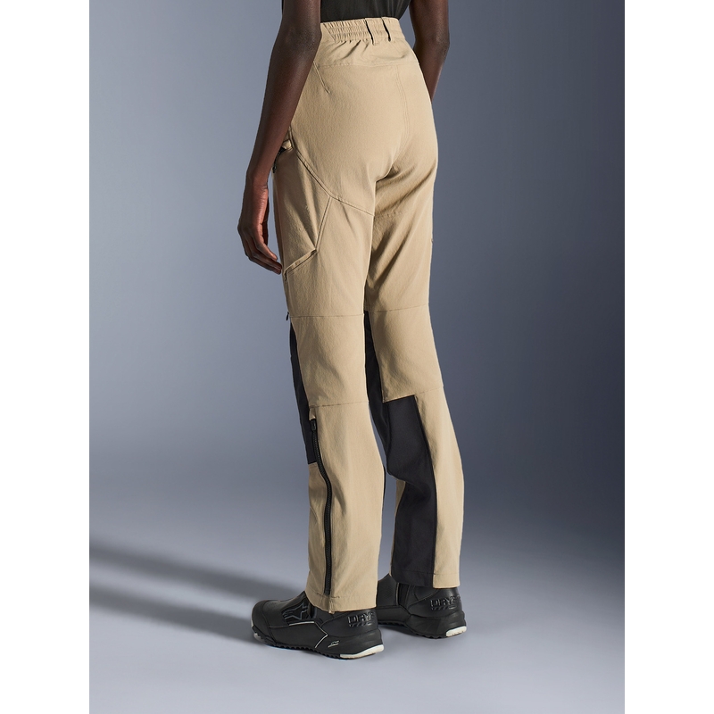 Pantaloni da moto da donna Alpinestars Stella Explore AST, marrone chiaro-nero