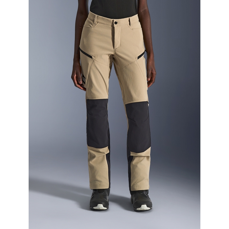 Pantaloni da moto da donna Alpinestars Stella Explore AST, marrone chiaro-nero