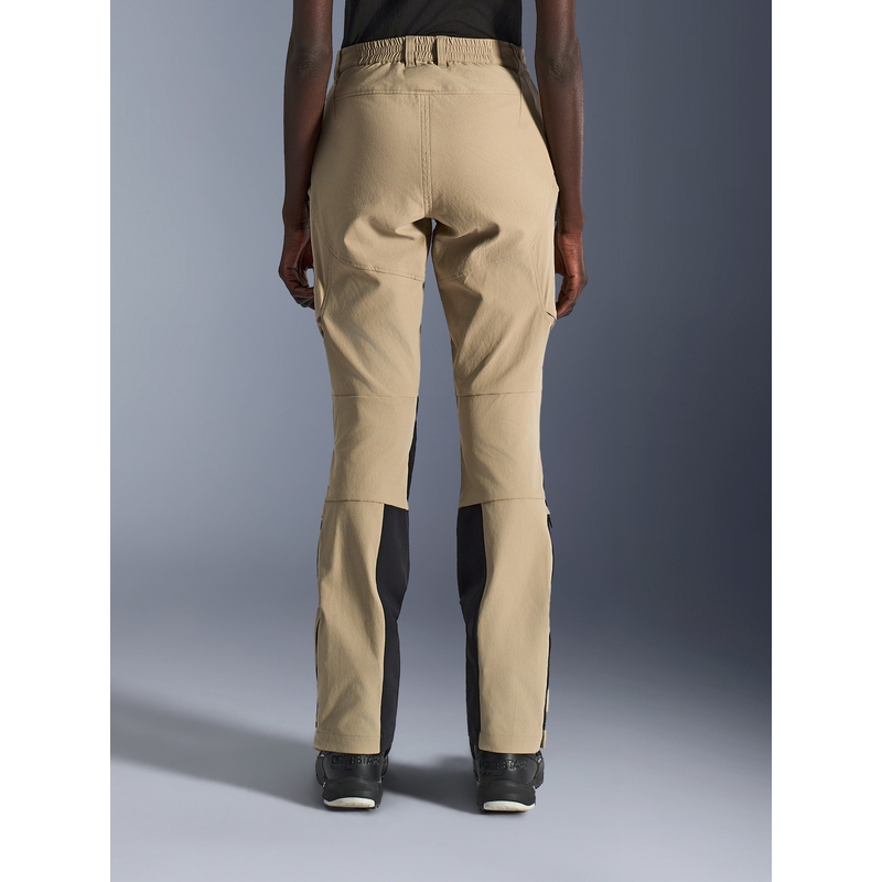 Pantaloni da moto da donna Alpinestars Stella Explore AST, marrone chiaro-nero