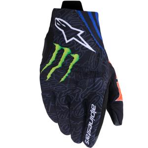 Collezione di guanti da moto Alpinestars Reef V2 FQ20 nero-rosso fluo-blu-verde