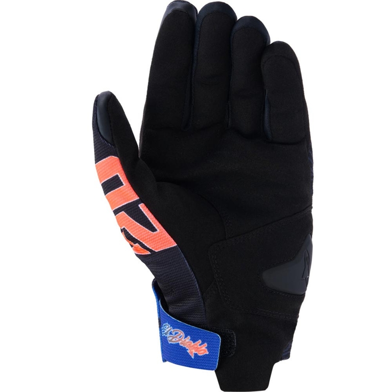 Collezione di guanti da moto Alpinestars Reef V2 FQ20 nero-rosso fluo-blu-verde