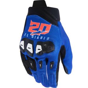 Collezione di guanti da moto Alpinestars SP X 1 FQ20 blu-nero-rosso fluo