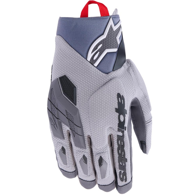 Guanti da moto Alpinestars Durack grigio scuro-grigio chiaro