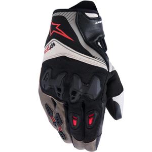 Guanti da moto Alpinestars SP-R PRO grigio chiaro-marrone-arancione