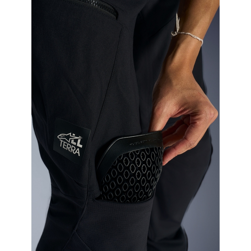 Pantaloni da moto corti Alpinestars Explore AST neri