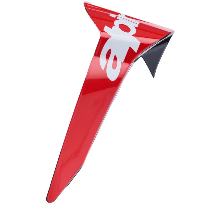 Spoiler aerodinamico per caschi da moto Alpinestars Supertech R10 Arius, profilo standard, rosso fluo-rosso-bianco