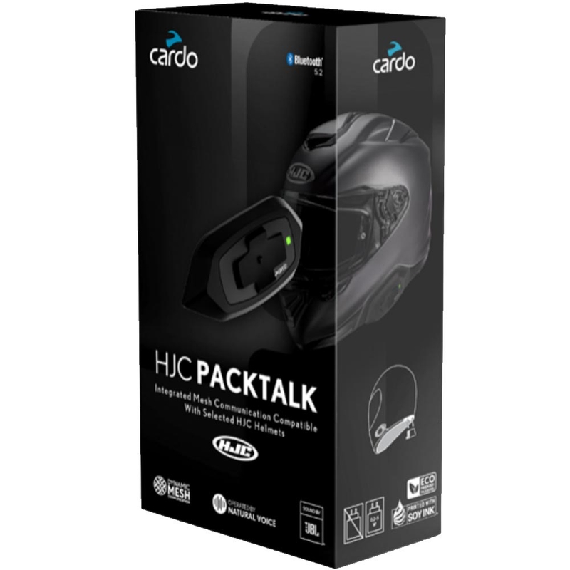 Interfono per moto Cardo HJC Packtalk nero