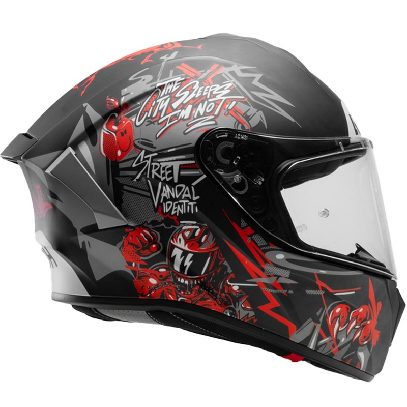 Casco integrale da moto Airoh Spark 2 Cruze nero opaco-grigio