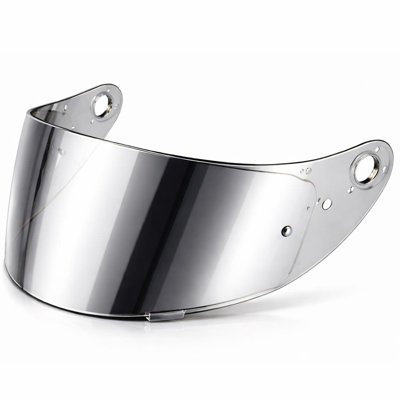Visiera per casco da moto Cassida Orbit con predisposizione Pinlock, argento specchiato