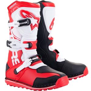 Stivali da moto Alpinestars Tech Trial bianco-rosso-nero