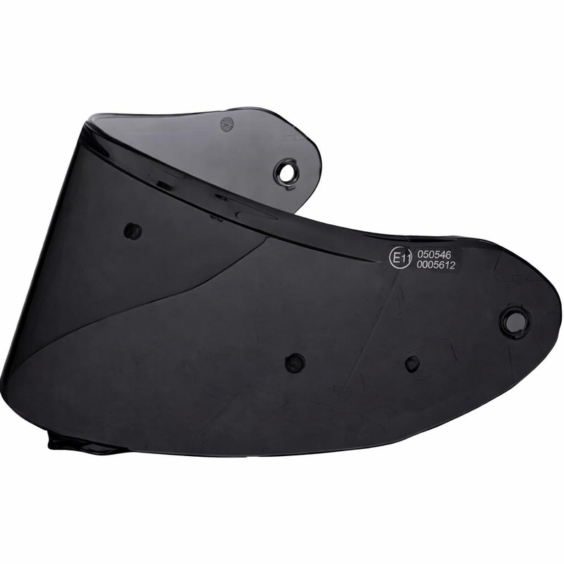 Visiera per casco da moto ZED XD1 con predisposizione per pellicola FogCity, fumé scuro
